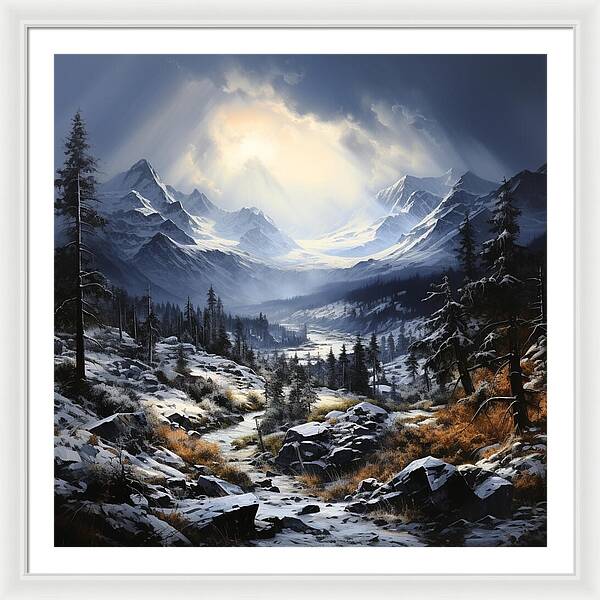 Glacial Passage - Framed Print