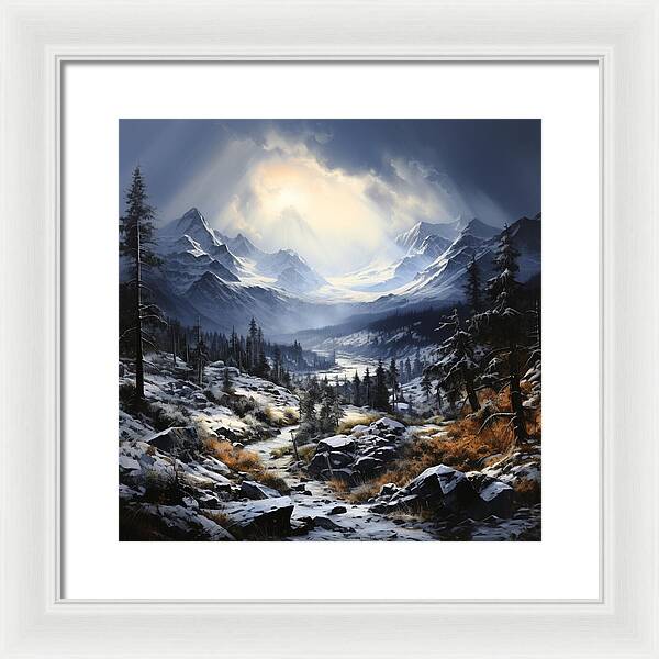 Glacial Passage - Framed Print
