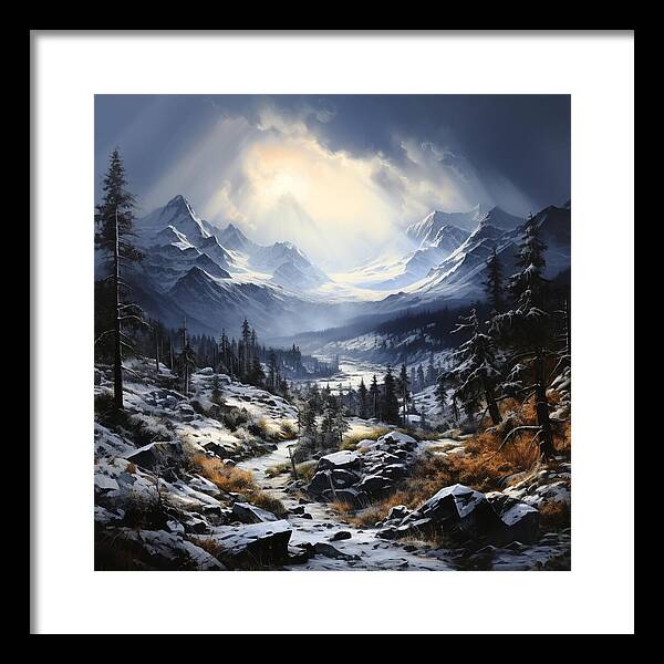 Glacial Passage - Framed Print