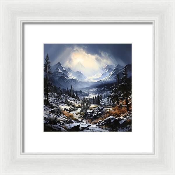Glacial Passage - Framed Print