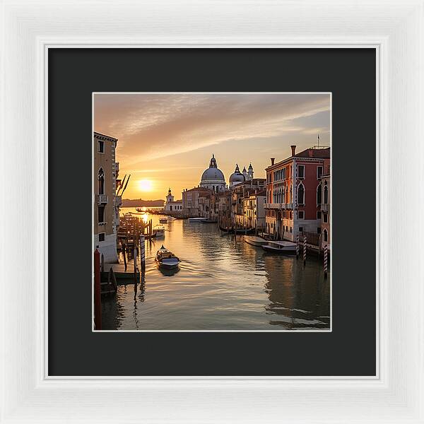 Golden Canals - Framed Print
