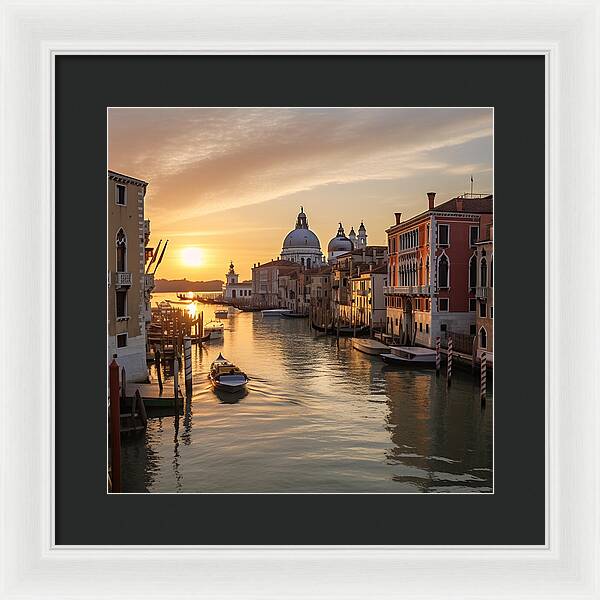 Golden Canals - Framed Print