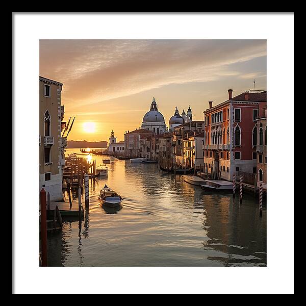 Golden Canals - Framed Print