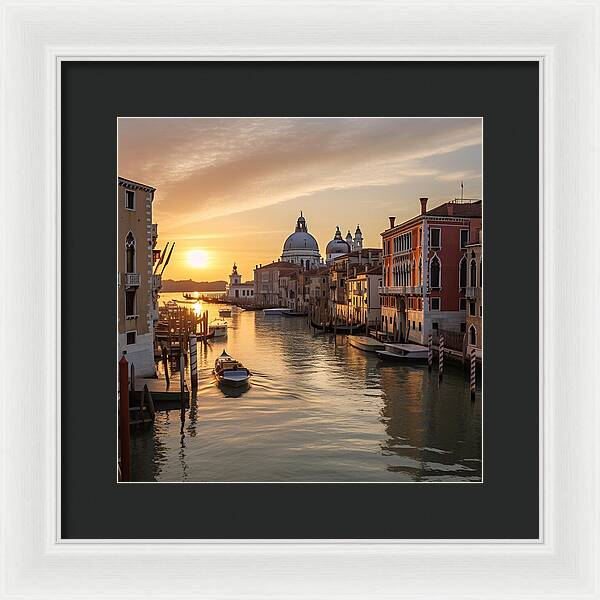 Golden Canals - Framed Print