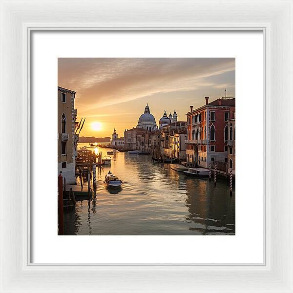 Golden Canals - Framed Print
