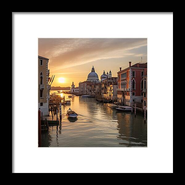 Golden Canals - Framed Print