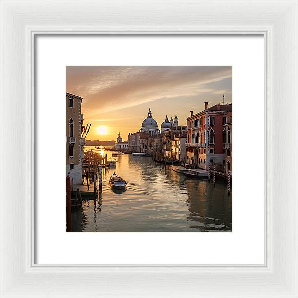 Golden Canals - Framed Print