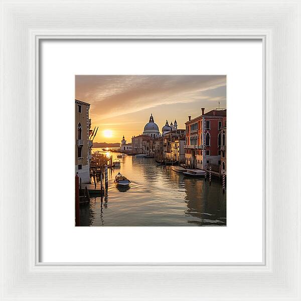 Golden Canals - Framed Print