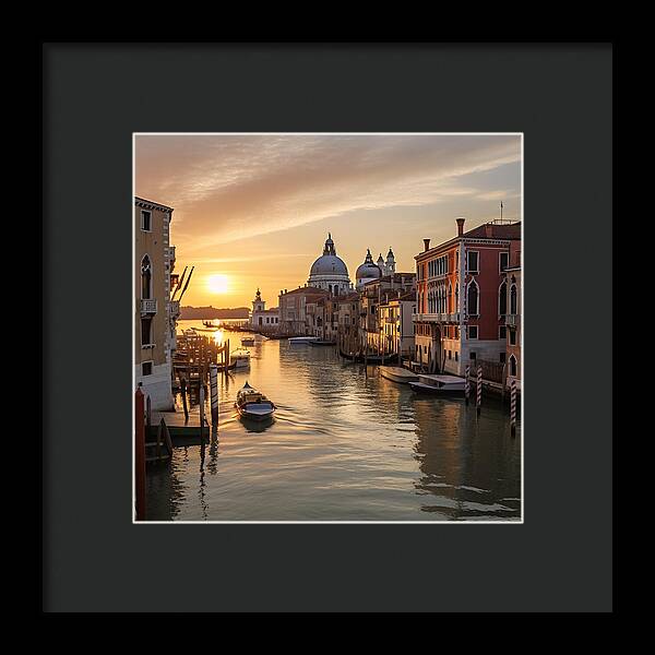 Golden Canals - Framed Print