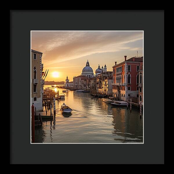 Golden Canals - Framed Print