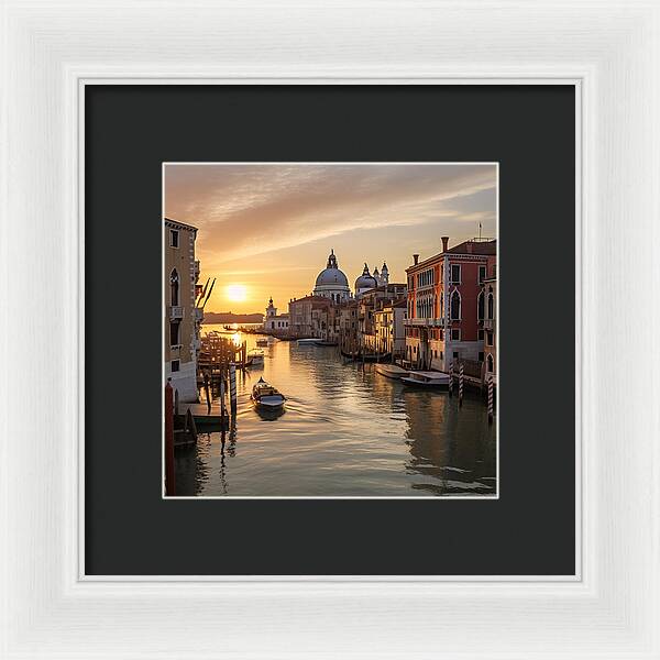 Golden Canals - Framed Print