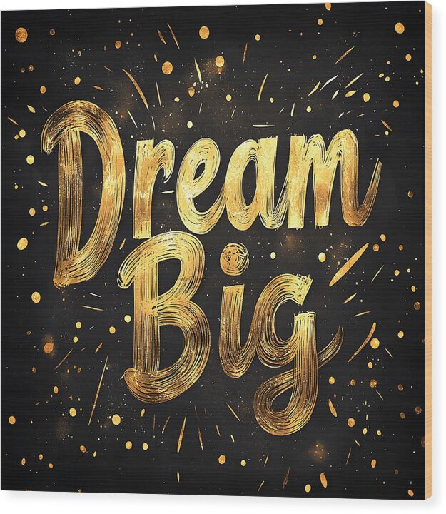 Golden Dreams - Wood Print