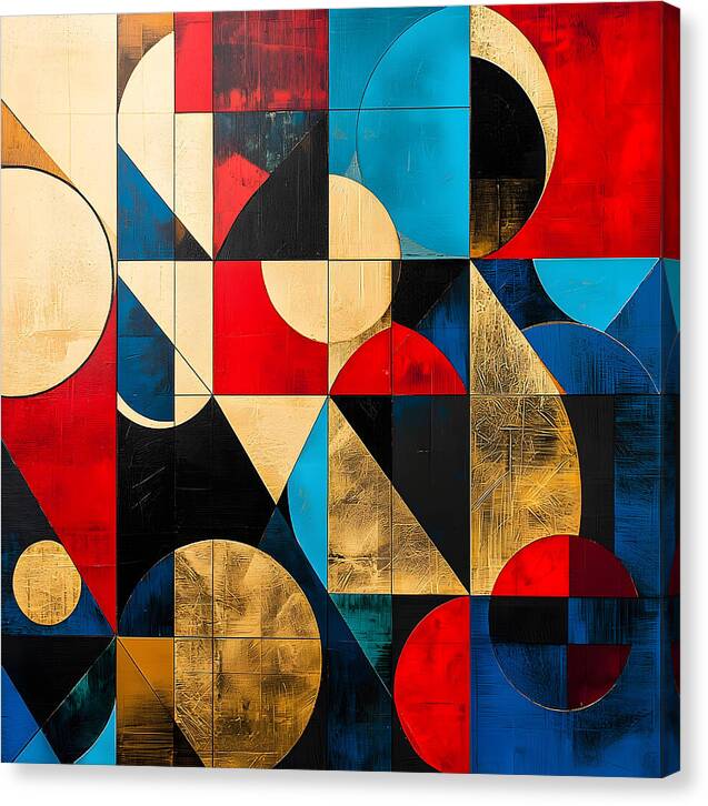 Golden Geometry - Canvas Print
