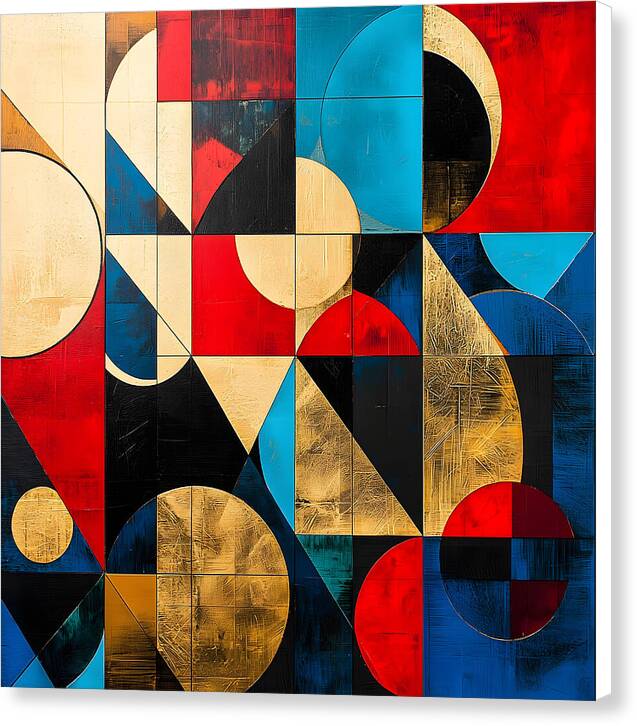Golden Geometry - Canvas Print