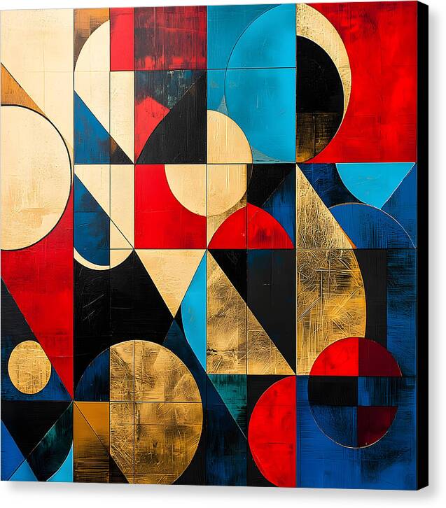 Golden Geometry - Canvas Print