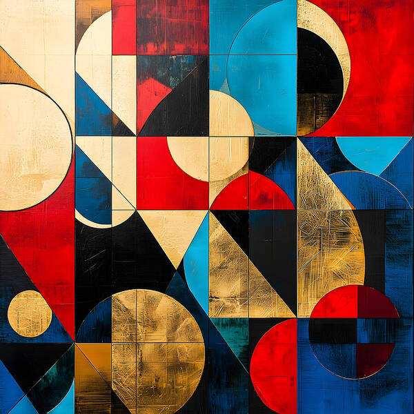 Golden Geometry - Art Print