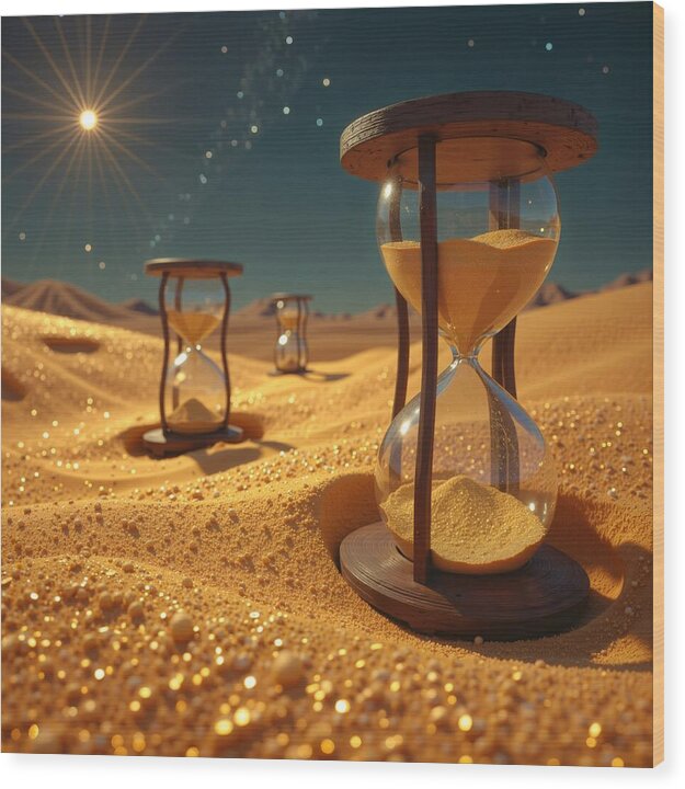 Golden Hours - Wood Print