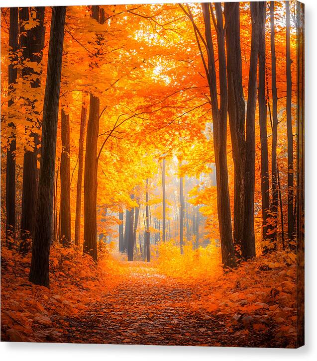 Golden Pathway - Canvas Print