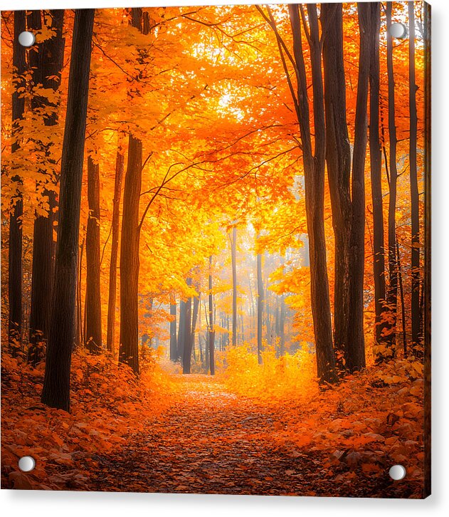 Golden Pathway - Acrylic Print