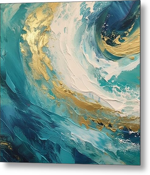 Golden Tide - Metal Print