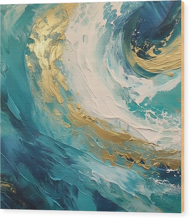 Golden Tide - Wood Print