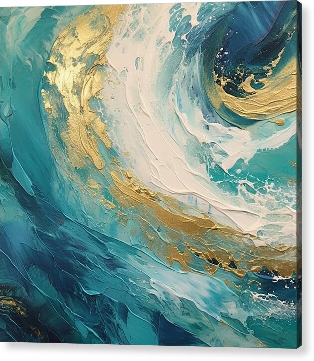 Golden Tide - Acrylic Print