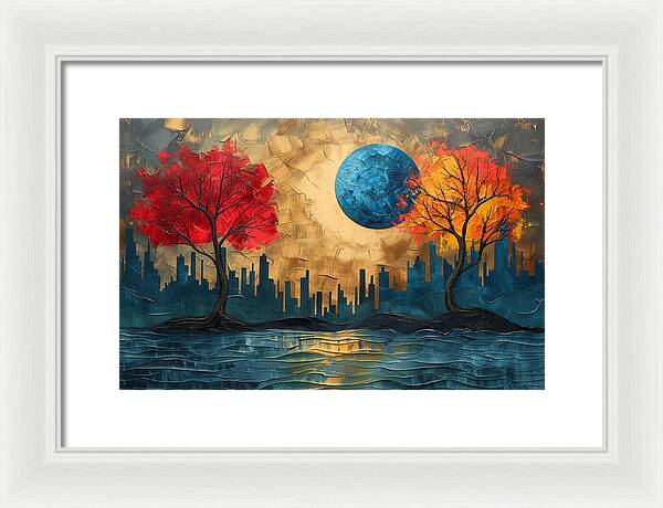 Golden Waterscape - Framed Print