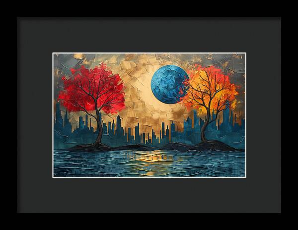 Golden Waterscape - Framed Print