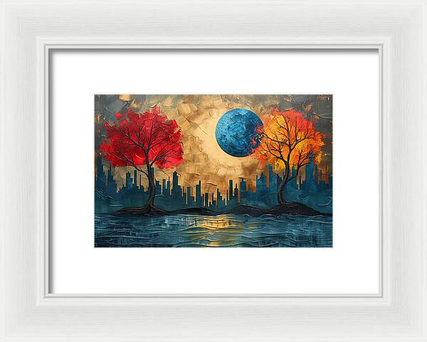 Golden Waterscape - Framed Print