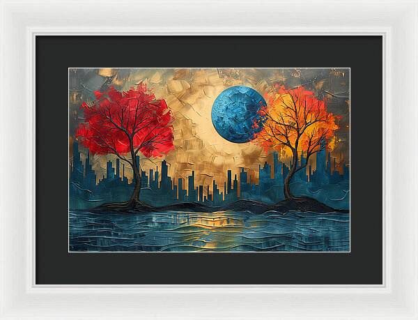 Golden Waterscape - Framed Print