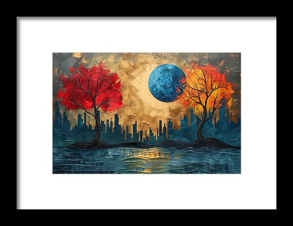 Golden Waterscape - Framed Print