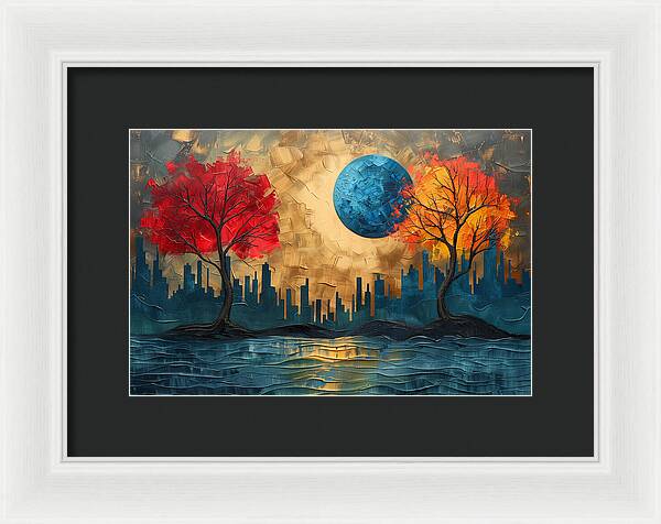 Golden Waterscape - Framed Print