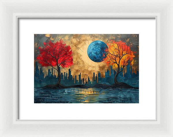 Golden Waterscape - Framed Print