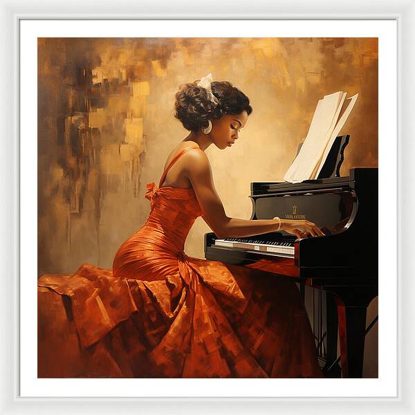 Graceful Notes - Framed Print