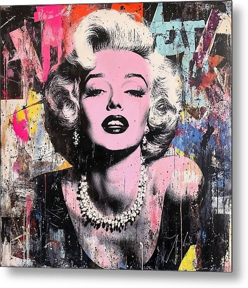 Graffiti Glam - Metal Print