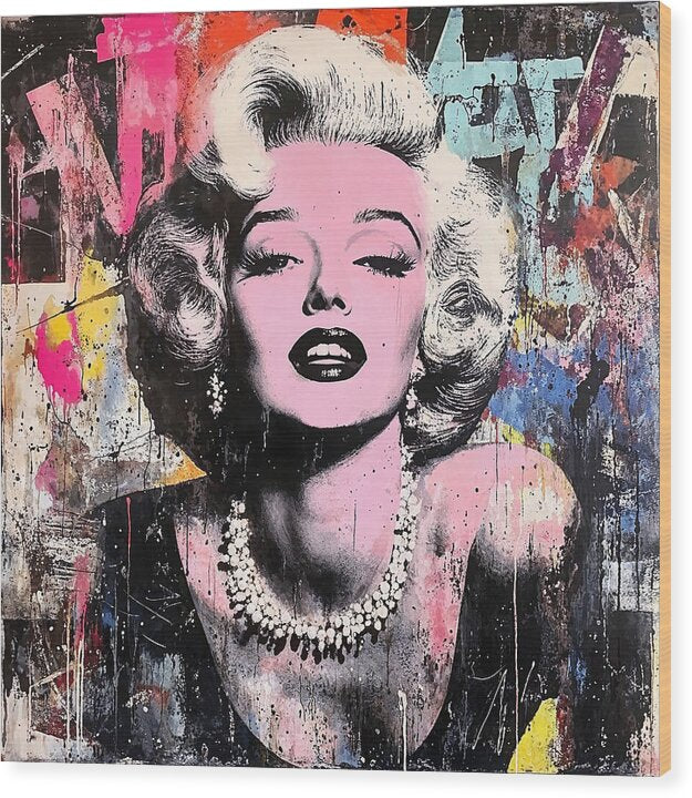 Graffiti Glam - Wood Print