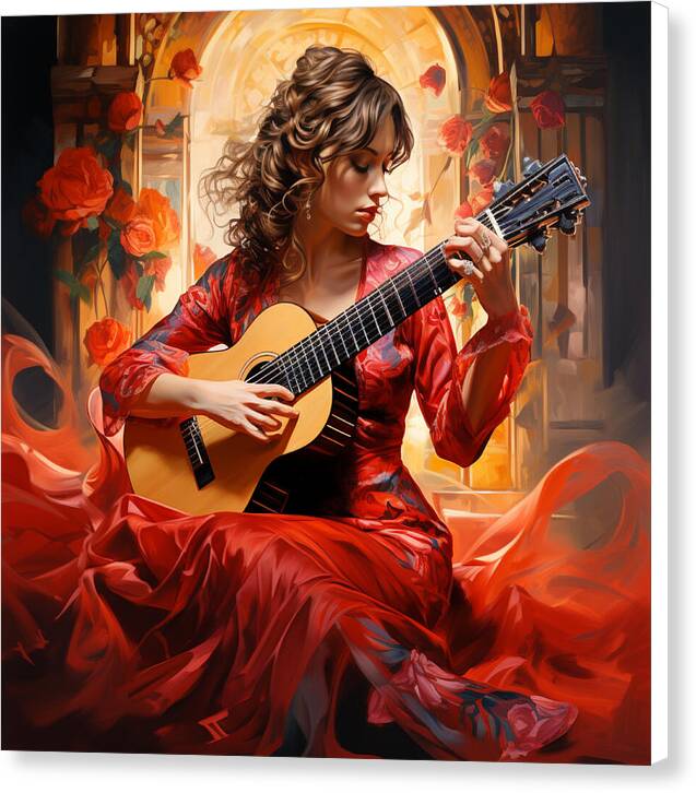 Harmonic Flame - Canvas Print