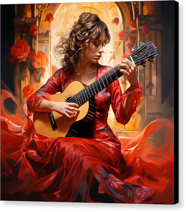 Harmonic Flame - Canvas Print