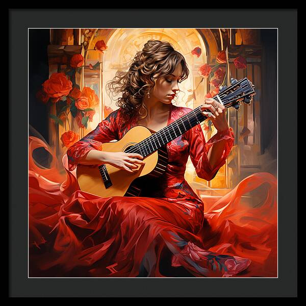 Harmonic Flame - Framed Print