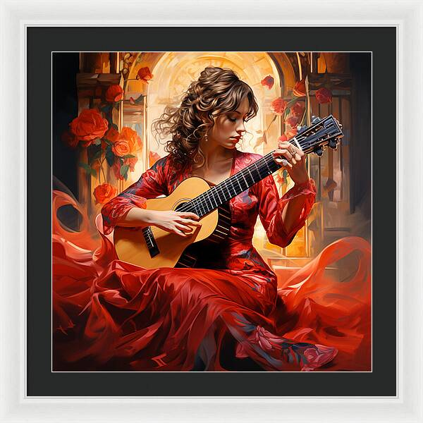 Harmonic Flame - Framed Print