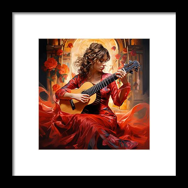 Harmonic Flame - Framed Print