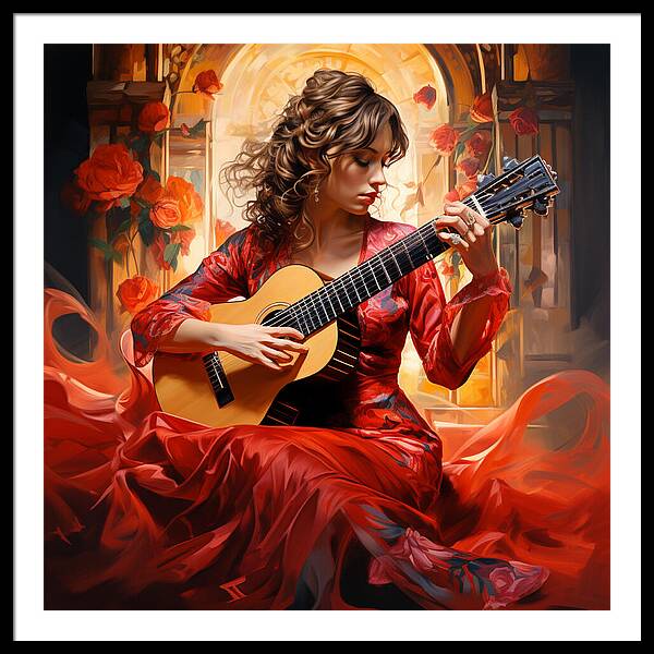 Harmonic Flame - Framed Print