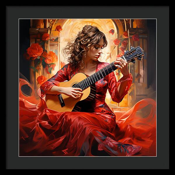 Harmonic Flame - Framed Print