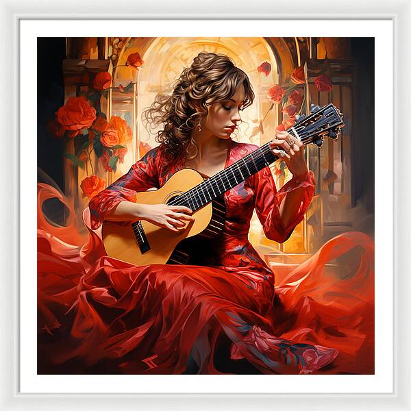 Harmonic Flame - Framed Print