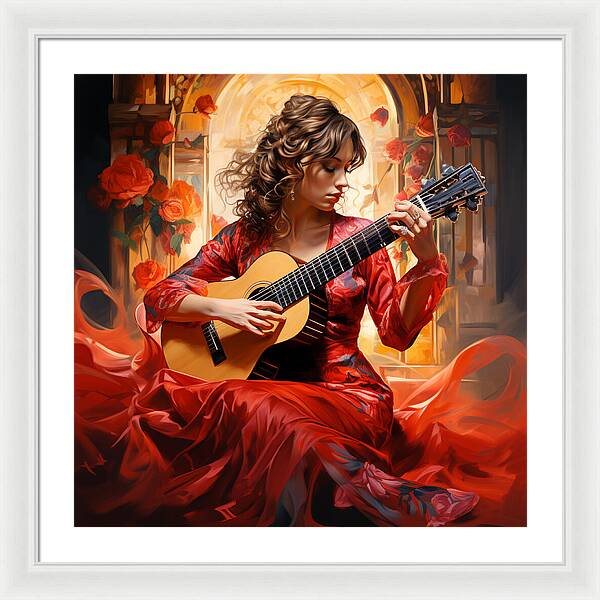 Harmonic Flame - Framed Print