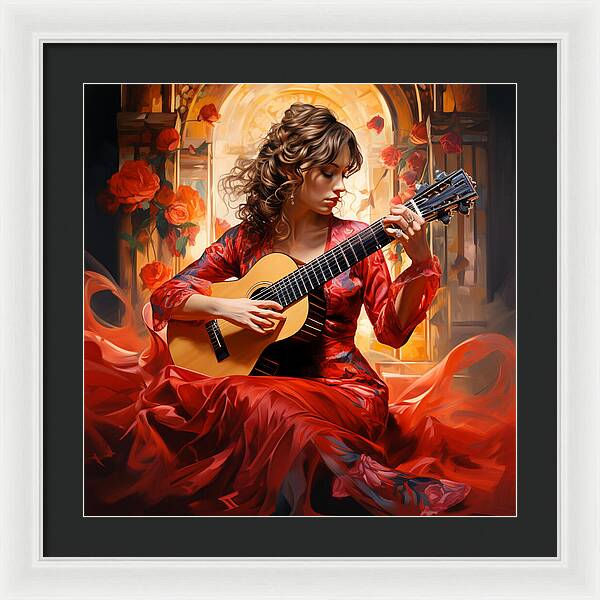 Harmonic Flame - Framed Print