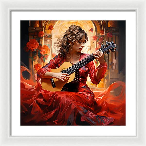 Harmonic Flame - Framed Print