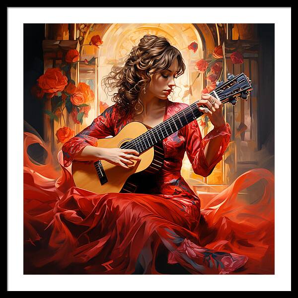 Harmonic Flame - Framed Print