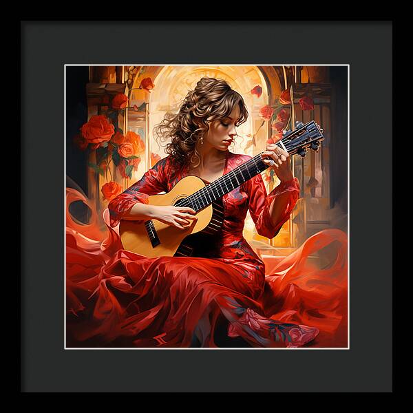 Harmonic Flame - Framed Print