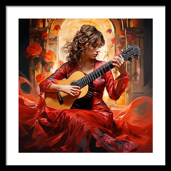 Harmonic Flame - Framed Print